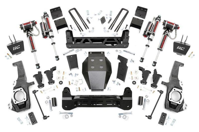 GMC Sierra 2500 HD Suspension Lift Kit - Rough Country - Torsion Drop + Vertex - '20-'25